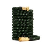 (100FT) Selang Taman Dapat Diperluas EU/US yang Tahan Lama, Fleksibel, dan Ringan dengan Semprotan Air